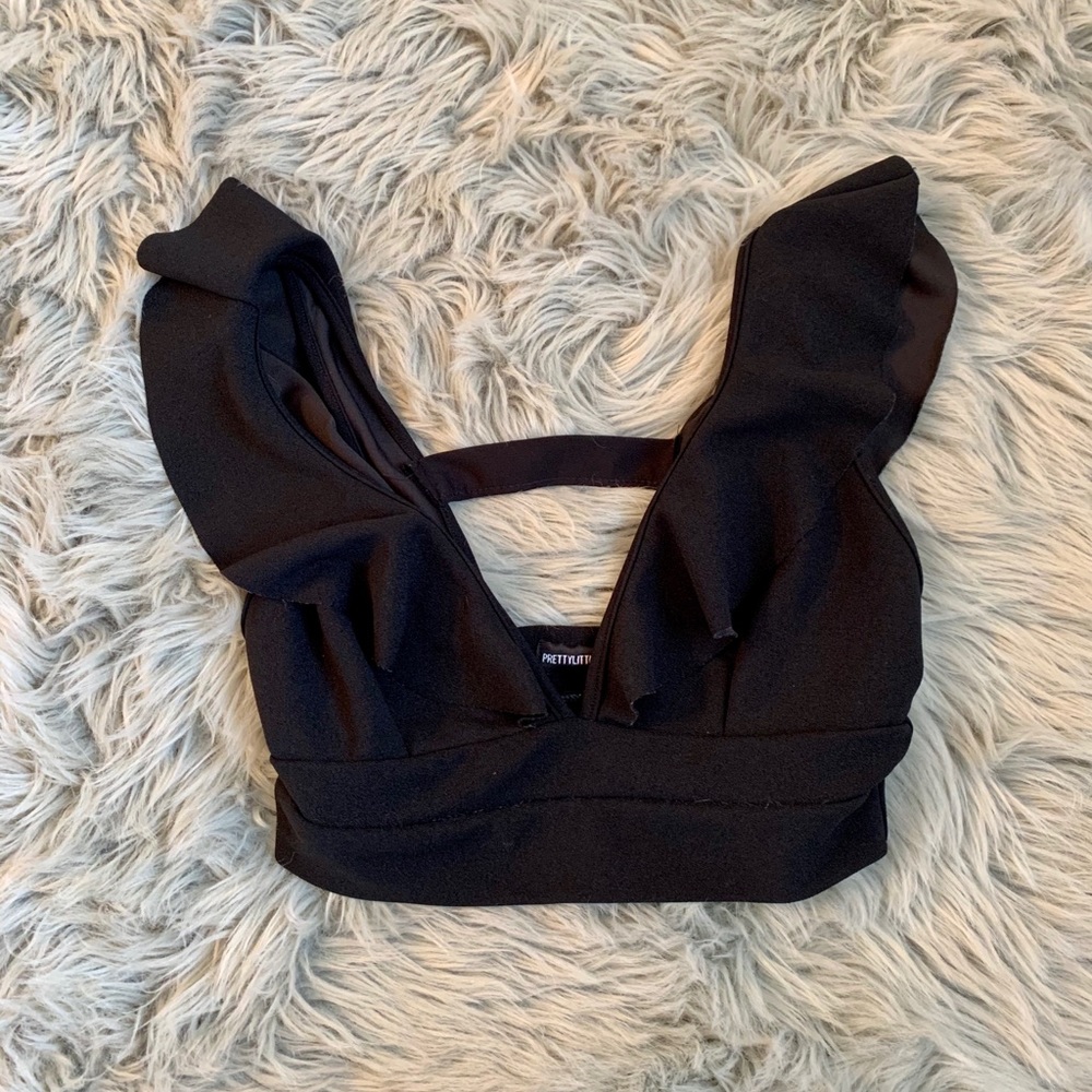 PLT plunging crop top